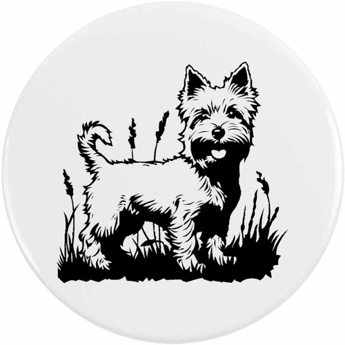 Happy westie garden - westie, in