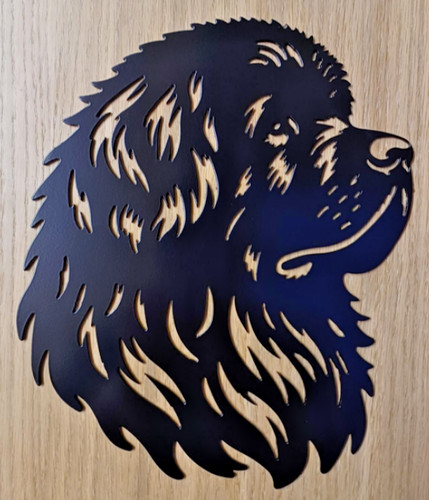 Dog head metal wall - dog,