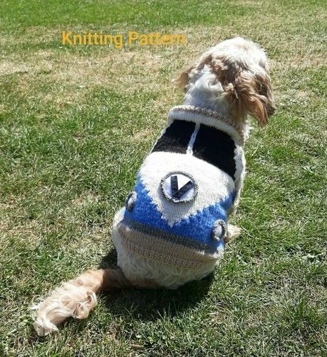 Knitting pattern camper dog - vw,